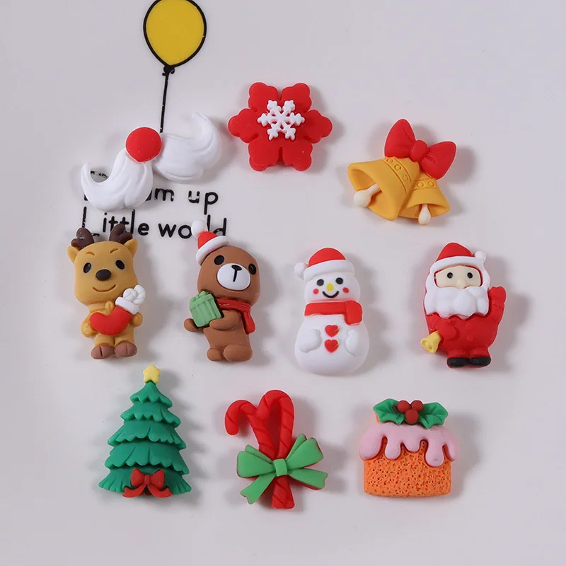 10 Pcs New Cute Mini Christmas Series Flat Back Resin Cabochons Scrapbooking DIY Jewelry Hairpin Craft Decoration Accessorie
10 Pcs New Cute Mini Christmas Series Flat Back Resin Cabochons Scrapbooking DIY Jewelry Hairpin Craft Decoration Accessorie