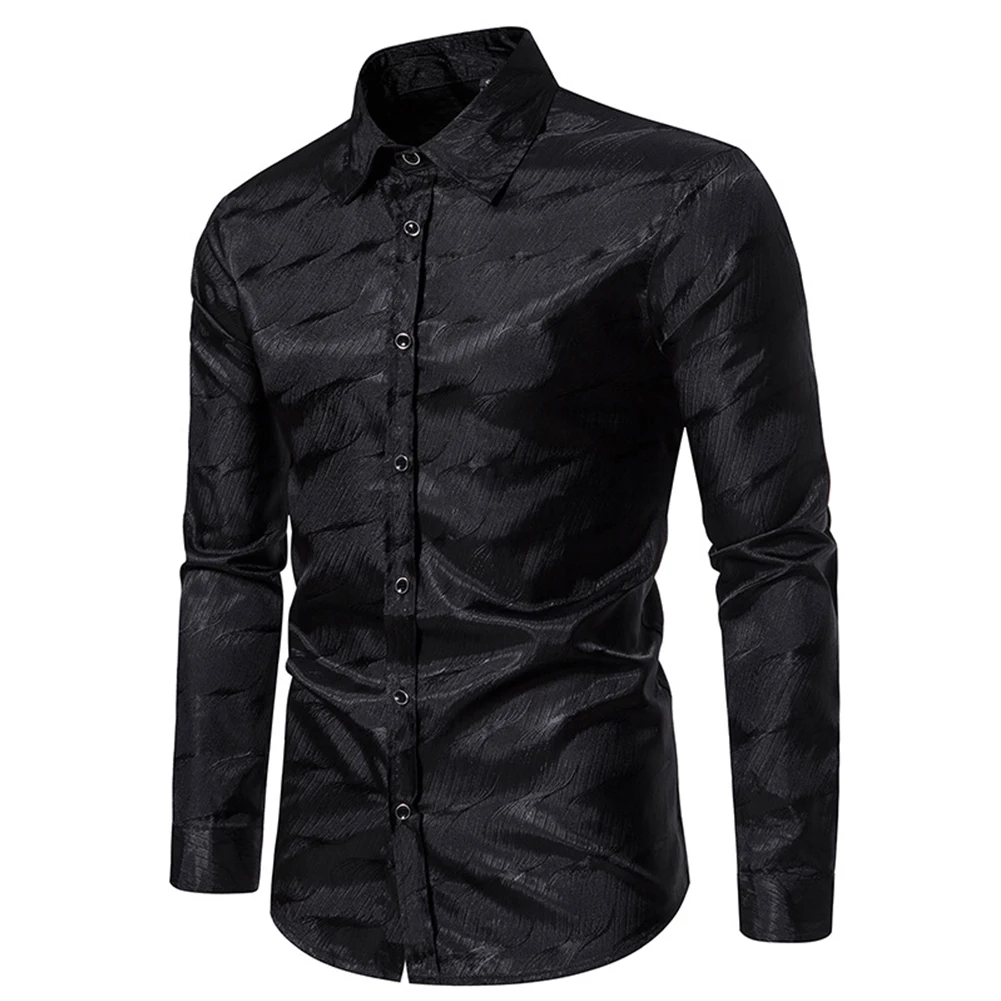 Jacquard Costume Shirts Collared Soft Comfortable Solid Dress Shirt Spring Fall Top Fit Flannel Lapel Long Sleeve
Jacquard Costume Shirts Collared Soft Comfortable Solid Dress Shirt Spring Fall Top Fit Flannel Lapel Long Sleeve