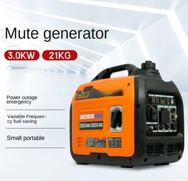 Micro gasoline generator 220V small silent digital frequency conversion emergency
Micro gasoline generator 220V small silent digital frequency conversion emergency