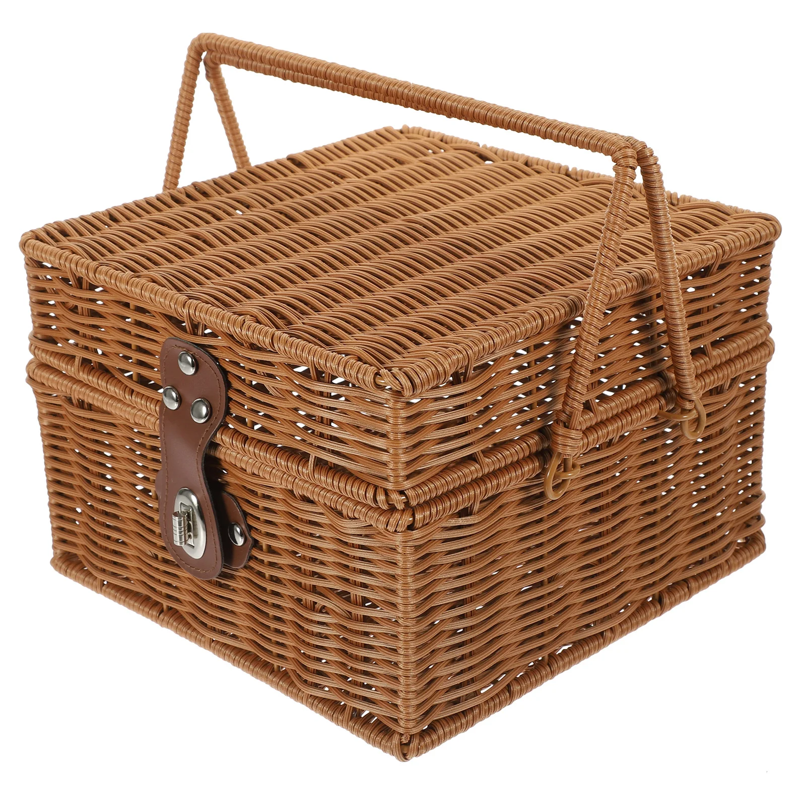 Handwoven Picnic Basket with Lid Handle Handle Woven Gift Basket Egg Basket
Handwoven Picnic Basket with Lid Handle Handle Woven Gift Basket Egg Basket