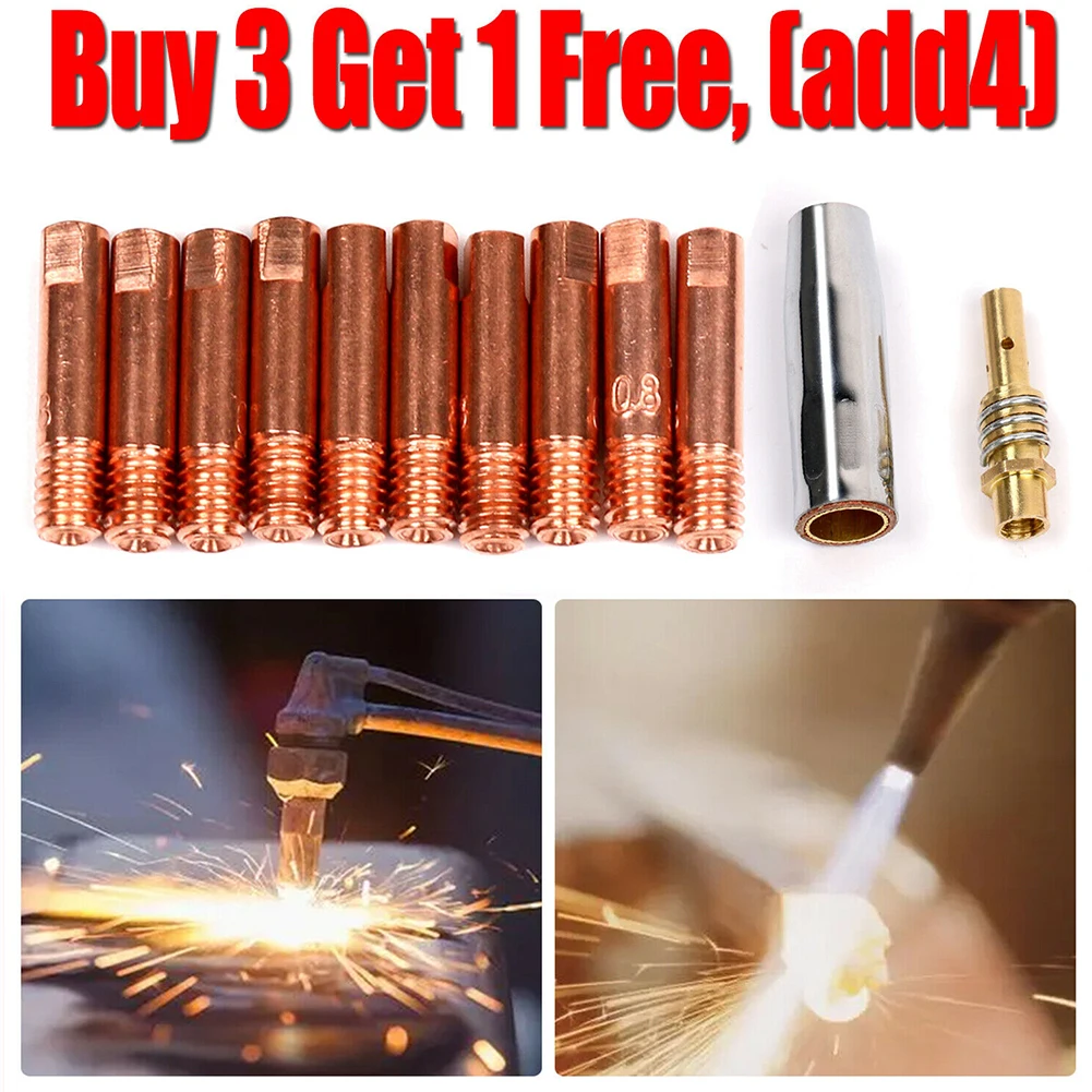12Pcs/set MB15 MIG Welding Nozzle Shroud Contact Tips 0.6mm 0.8mm 1.0mm M6 Welding Nozzle Gas Diffuser Tip Holder Kit
12Pcs/set MB15 MIG Welding Nozzle Shroud Contact Tips 0.6mm 0.8mm 1.0mm M6 Welding Nozzle Gas Diffuser Tip Holder Kit