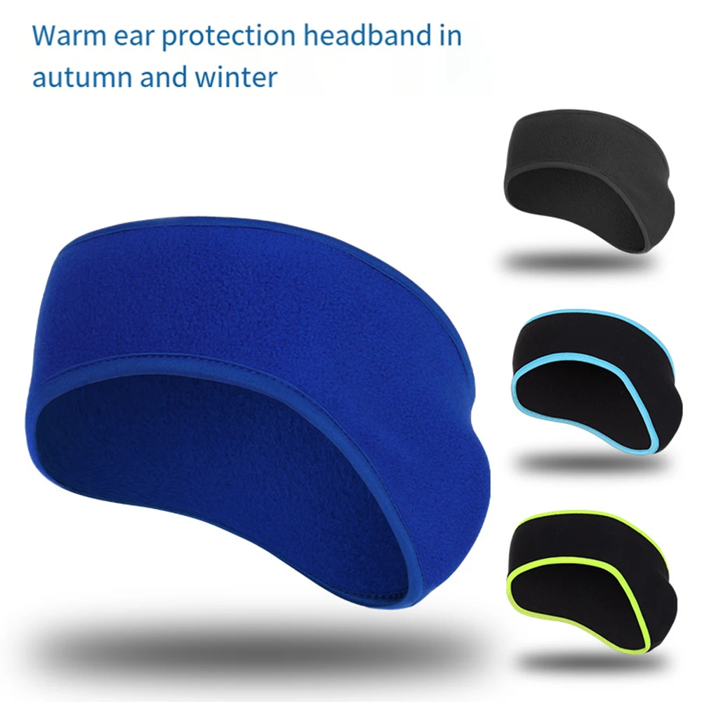 

Fleece Ear Muffs Headband Winter Warm Sweatband Wide Turban Elastic Hair Band Men Women Outdoor Sports Skiing Running Headscarf