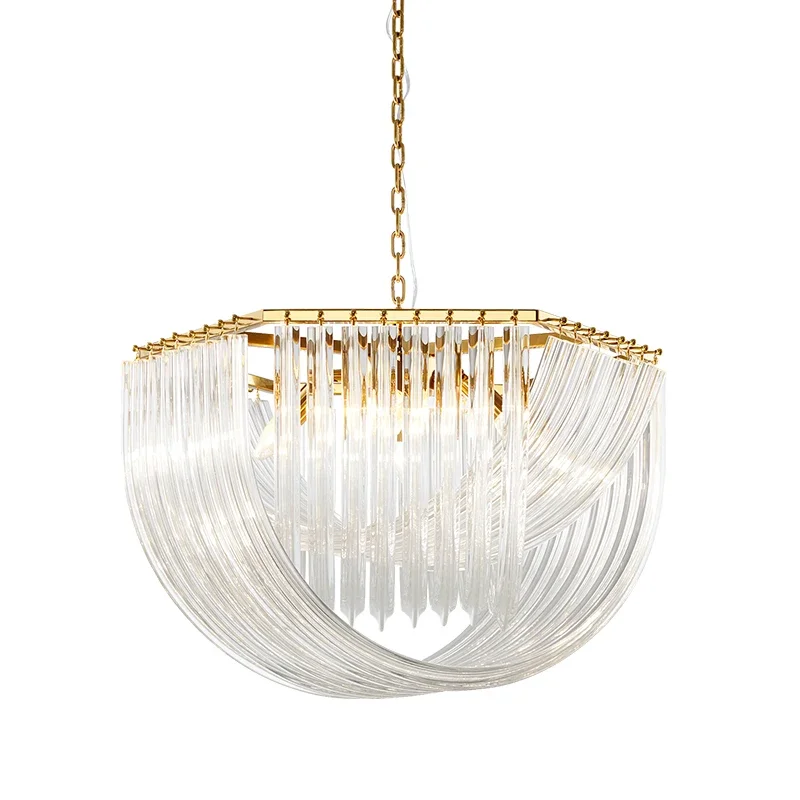 

LED Postmodern Gold Silver Chrome Designer Hanging Lamps Chandelier Lighting Lustre Suspension Luminaire Lampen For Foyer