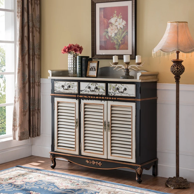 American-Style Solid Wood Breathable Shoe Cabinet Home Large Capacity Storage Hall Entrance Cabinet
American-Style Solid Wood Breathable Shoe Cabinet Home Large Capacity Storage Hall Entrance Cabinet