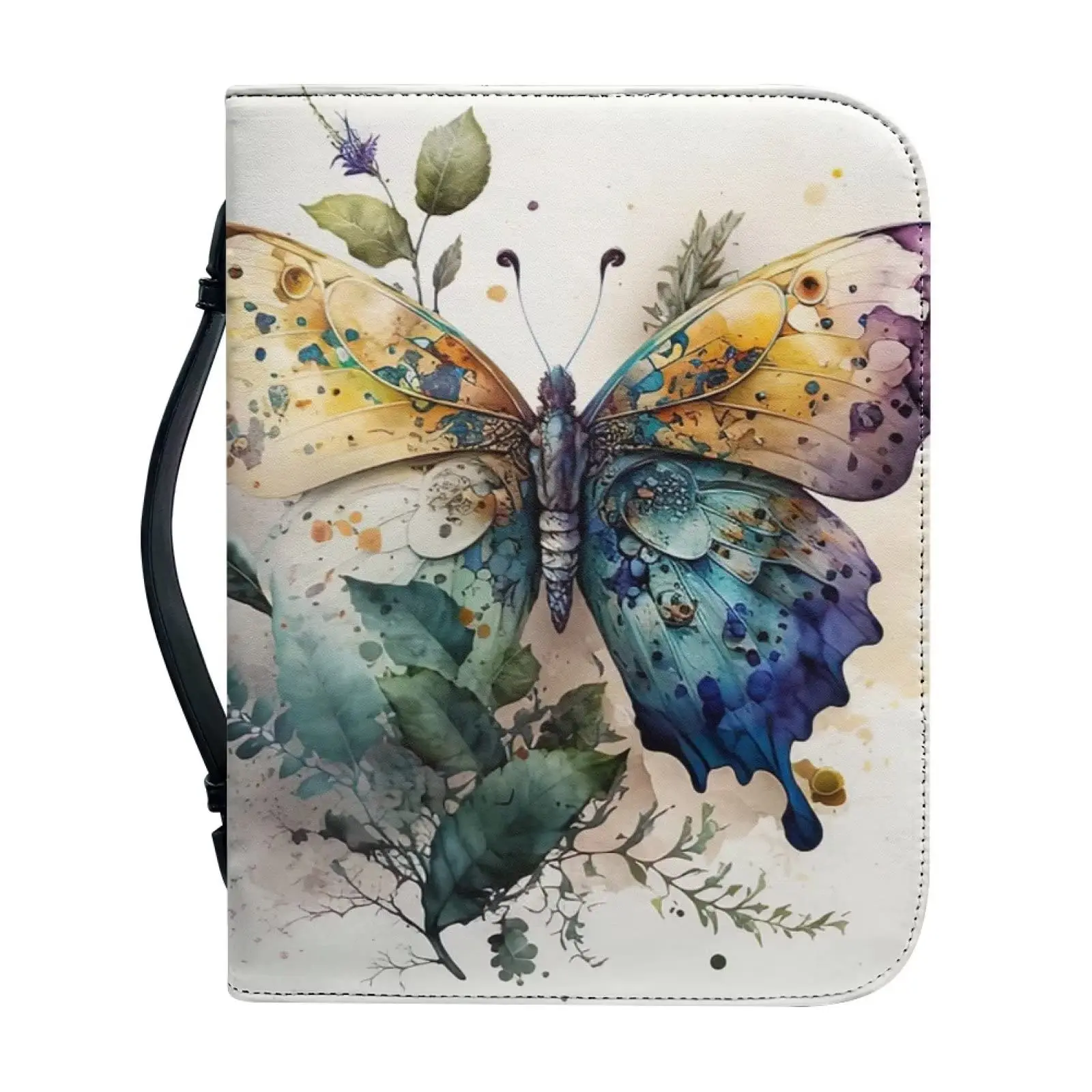 

Чехол с изображением бабочки и Библии с ручкой
