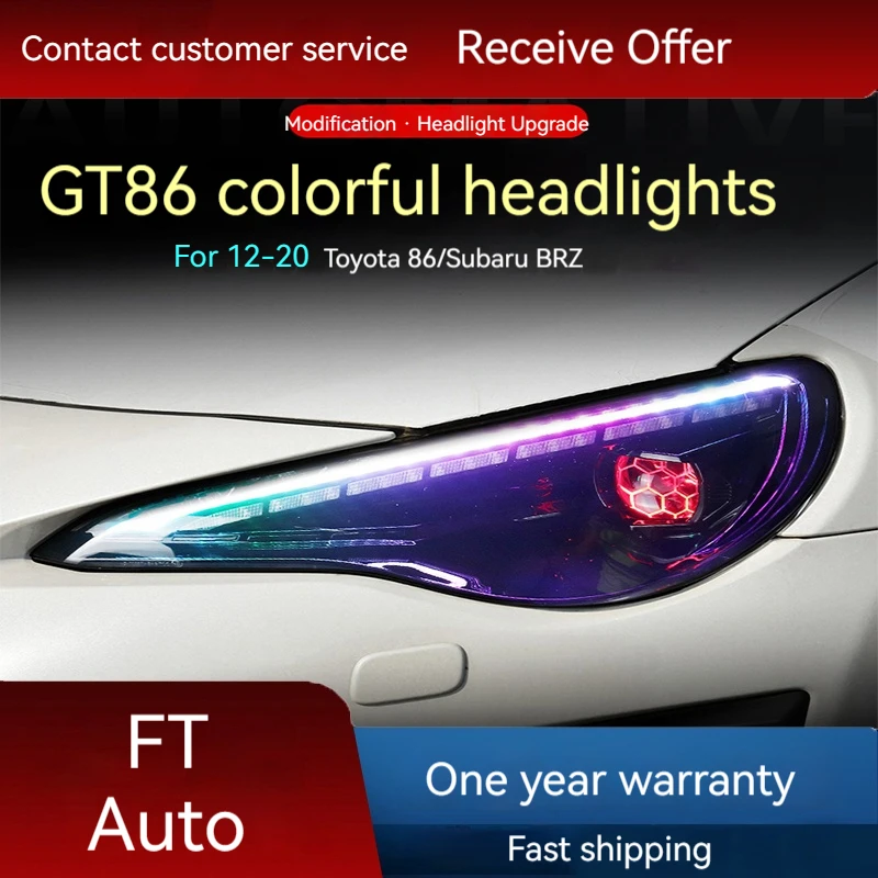Car lights for Toyota GT86 headlight assembly Subaru BRZ modified LED lens daytime running lights flowing turn signals
Car lights for Toyota GT86 headlight assembly Subaru BRZ modified LED lens daytime running lights flowing turn signals