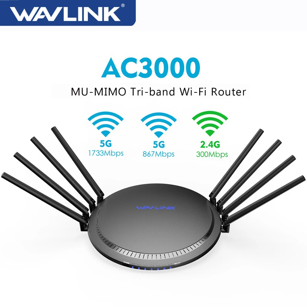 Wavlink полный гигабитный AC3000 беспроводной Wifi роутер/ретранслятор MU-MIMO трехдиапазонный 2,4/5 ГГц умный Wi-Fi роутер Touchlink с USB 3,0
Wavlink полный гигабитный AC3000 беспроводной Wifi роутер/ретранслятор MU-MIMO трехдиапазонный 2,4/5 ГГц умный Wi-Fi роутер Touchlink с USB 3,0