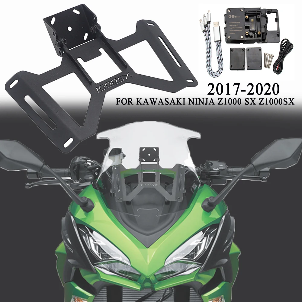 Z1000SX Motorcycle Phone GPS Navigation Bracket USB Charging For Kawasaki NINJA Z1000 SX Z1000SX 2017-2020
Z1000SX Motorcycle Phone GPS Navigation Bracket USB Charging For Kawasaki NINJA Z1000 SX Z1000SX 2017-2020