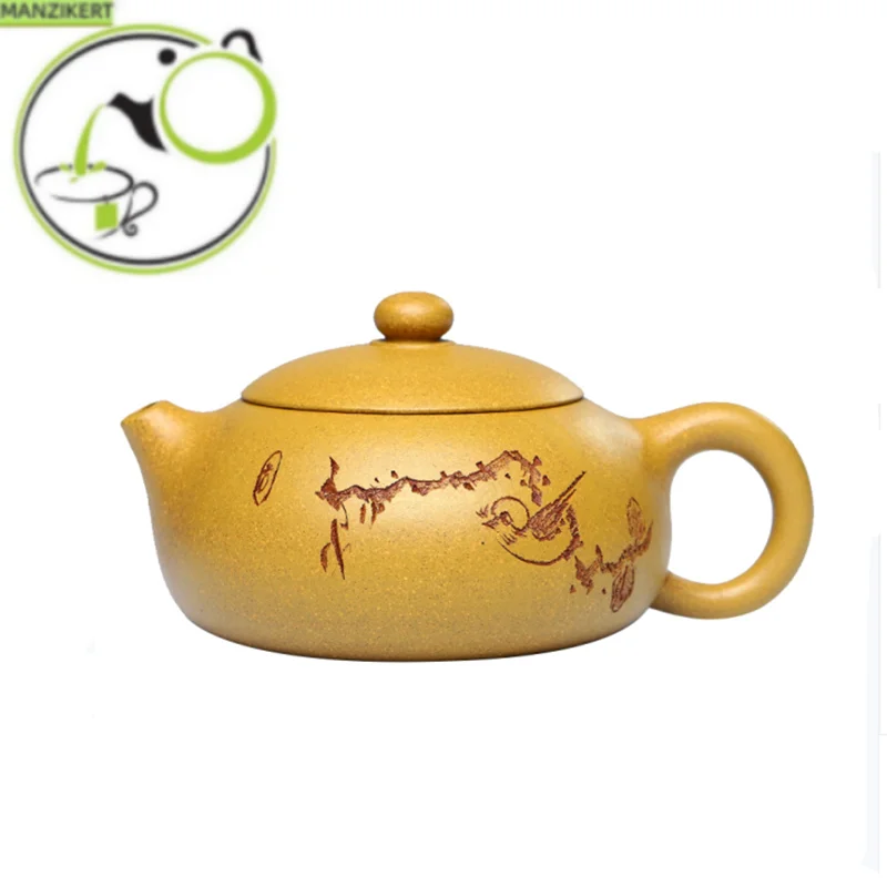 

190ml Chinese Yixing Purple Clay Teapots Raw Ore Section Mud Tea Pot Home Xishi Kettle Tea Ceremony Zisha Teaware Gifts