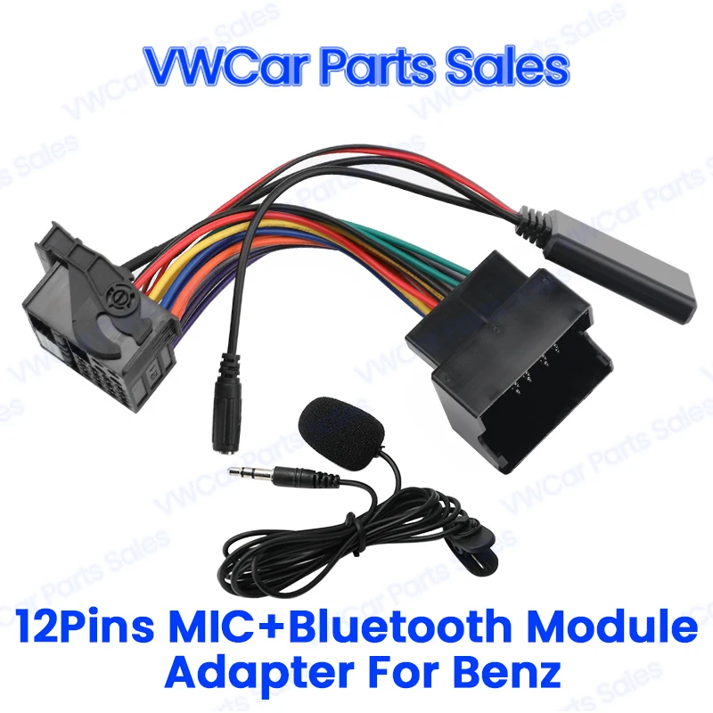 

For Mercedes-Benz W169 W245 W203 W209 W164 X164 W251 W221 R230 CD20 Car Bluetooth 5.0 Module Receiver AUX Cable Adapter With MIC