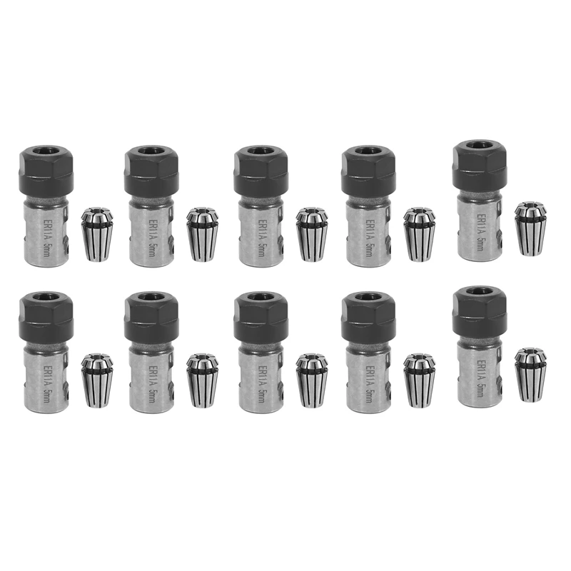 Hot 10X Er11 5Mm Motor Shaft Collet Chuck Spindle Extension Rod Inner + Er11 Spring Collet For Cnc Milling Machine
Hot 10X Er11 5Mm Motor Shaft Collet Chuck Spindle Extension Rod Inner + Er11 Spring Collet For Cnc Milling Machine