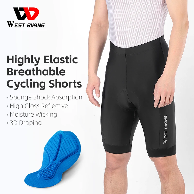 

WEST BIKING Cycling Shorts Sponge Cushion Padded Bike Tights Men Women Riding Half Pants Sport Compression Shorts Cool Gear