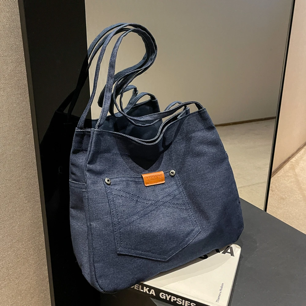 New Women Lightweight Denim Waterproof Tote Bag Travel Handbag Big Casual Shoulder Bags
New Women Lightweight Denim Waterproof Tote Bag Travel Handbag Big Casual Shoulder Bags