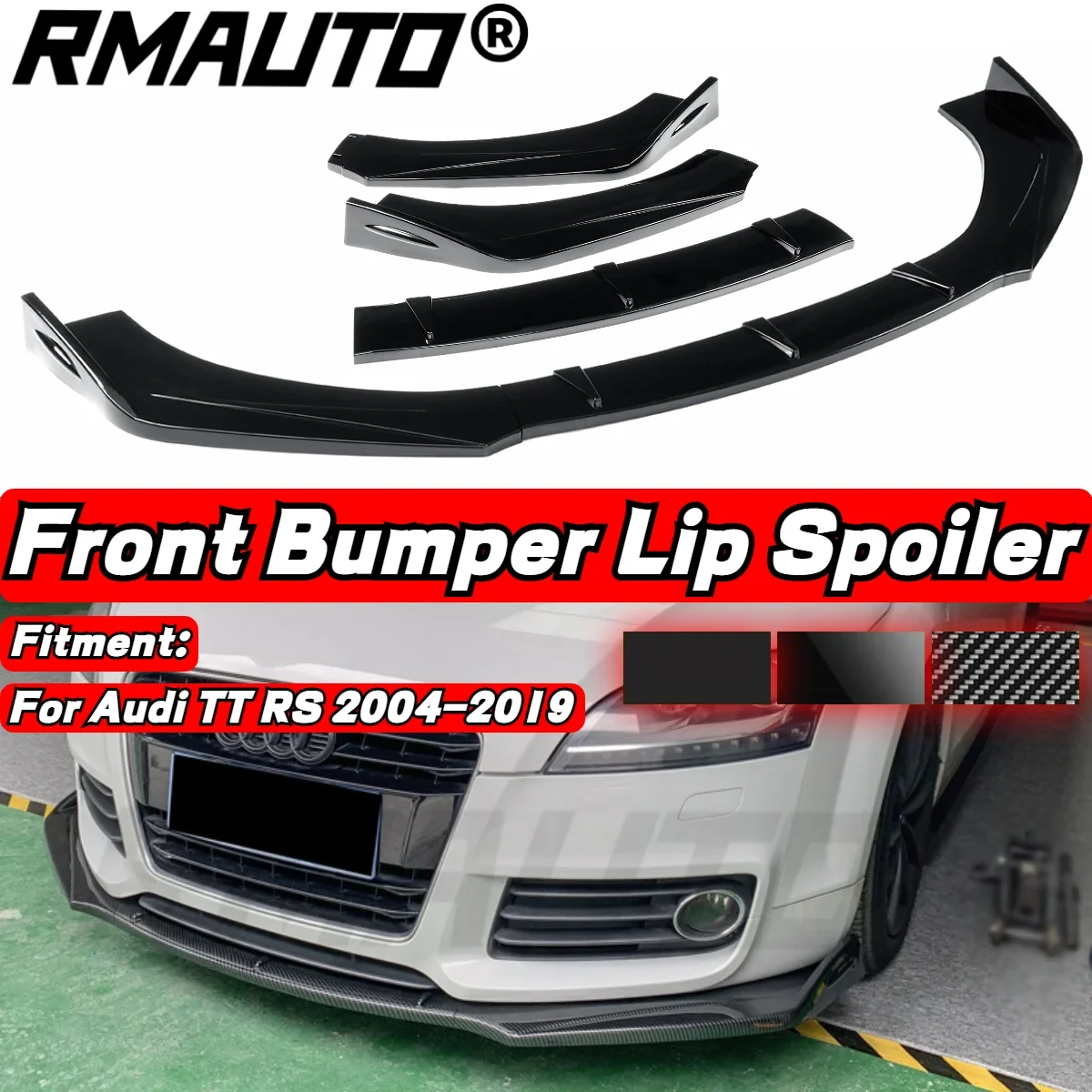 RMAUTO Carbon Fiber Car Front Bumper Splitter Lip Spoiler Diffuser Protector Exterior Parts For Audi TT RS 2004-2019 Body Kit
RMAUTO Carbon Fiber Car Front Bumper Splitter Lip Spoiler Diffuser Protector Exterior Parts For Audi TT RS 2004-2019 Body Kit