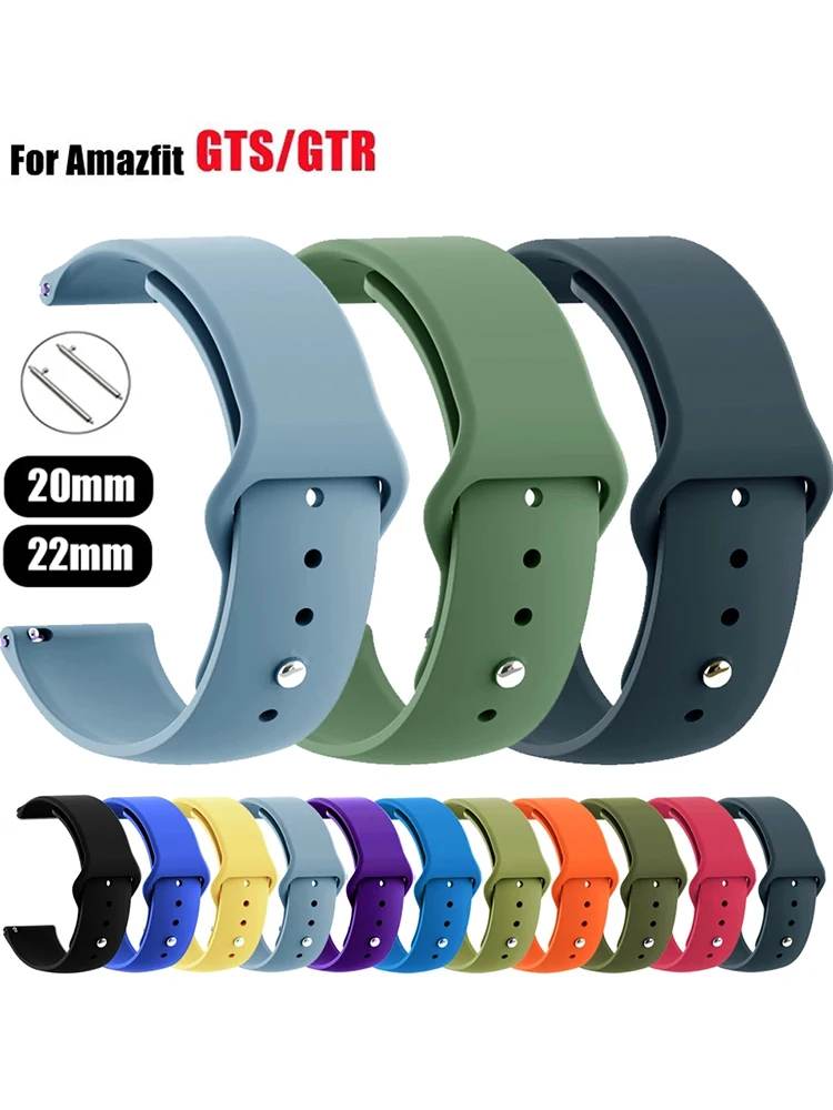 Силиконовый ремешок 20 мм/22 мм для Amazfit GTS 4/3/2/2e/GTS2 Mini/GTR 42 мм/47 мм/GTR 4/3 Pro/2, спортивный браслет для часов Amazfit ремешок bip
Силиконовый ремешок 20 мм/22 мм для Amazfit GTS 4/3/2/2e/GTS2 Mini/GTR 42 мм/47 мм/GTR 4/3 Pro/2, спортивный браслет для часов Amazfit ремешок bip