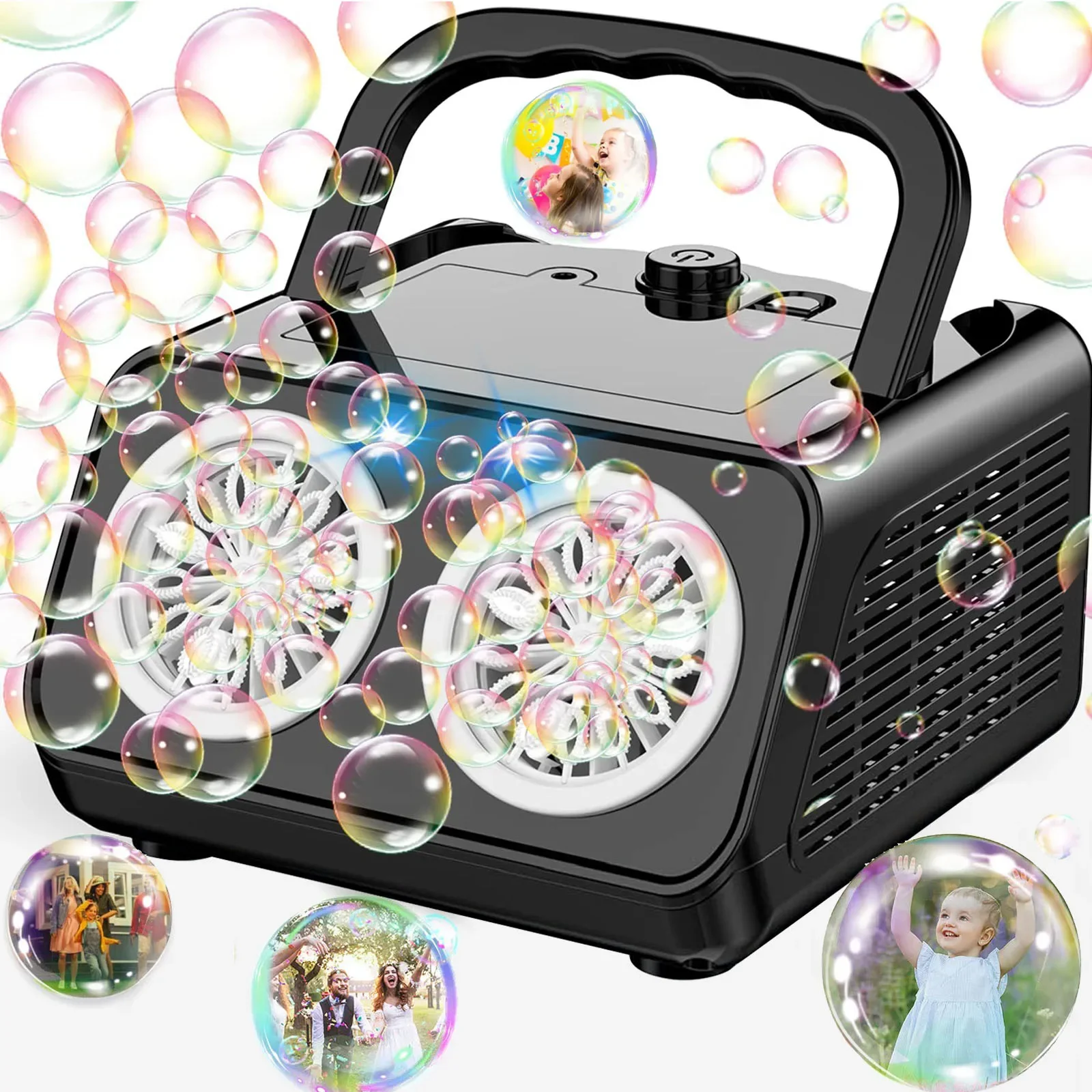 hildren's automatic bubble hood machine, bubble hood blower with 2 fans, over 20000 bubbles per minute, portable bubble hood man
hildren's automatic bubble hood machine, bubble hood blower with 2 fans, over 20000 bubbles per minute, portable bubble hood man
