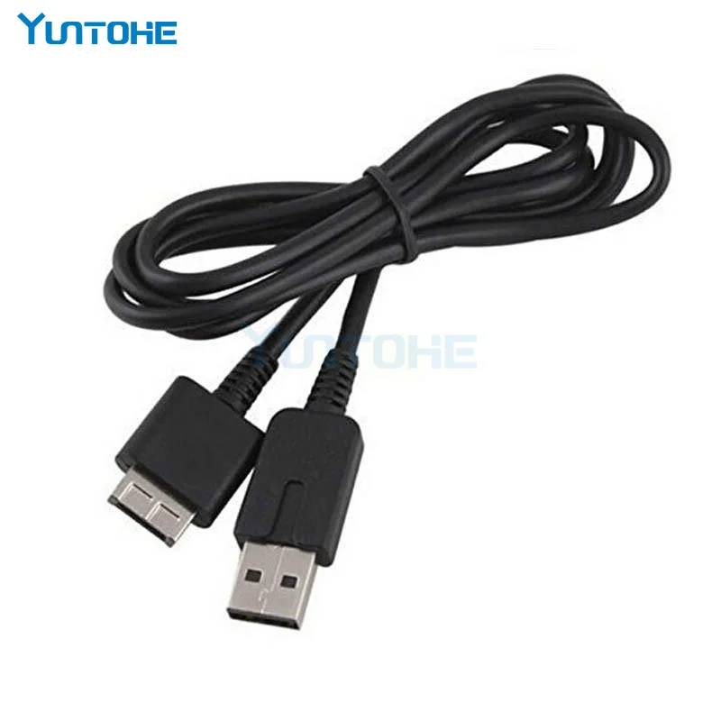 

100pcs/lot Wholesale 1.2M Charger Cable for Playstation PS Vita USB Data Sync Power Charge Cable Cord Black