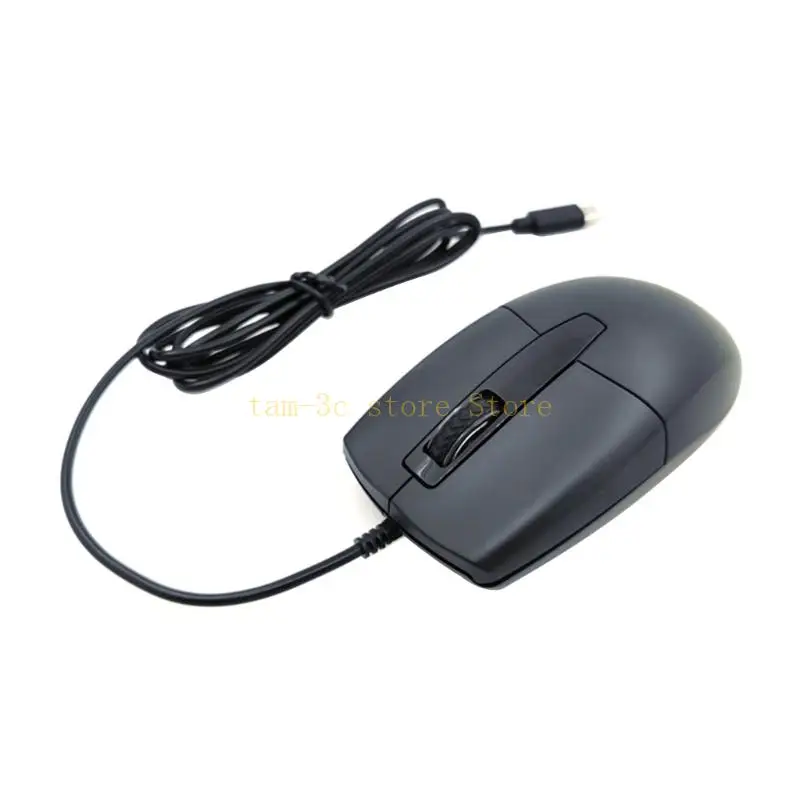 

Ergonomic Type C Corded Gaming Mouse for PCs, Cellphones, and Tablets Celephones 3 Buttons Optical Mouse Comfortable Grip