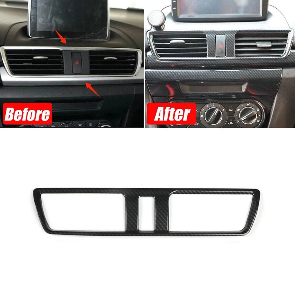 Car Middle Air Outlet Vent Trim Cover For Mazda 3 Axela 2014-2019 Carbon Fiber Pattern Air Outlet Vent Cover Trim Stickers
Car Middle Air Outlet Vent Trim Cover For Mazda 3 Axela 2014-2019 Carbon Fiber Pattern Air Outlet Vent Cover Trim Stickers