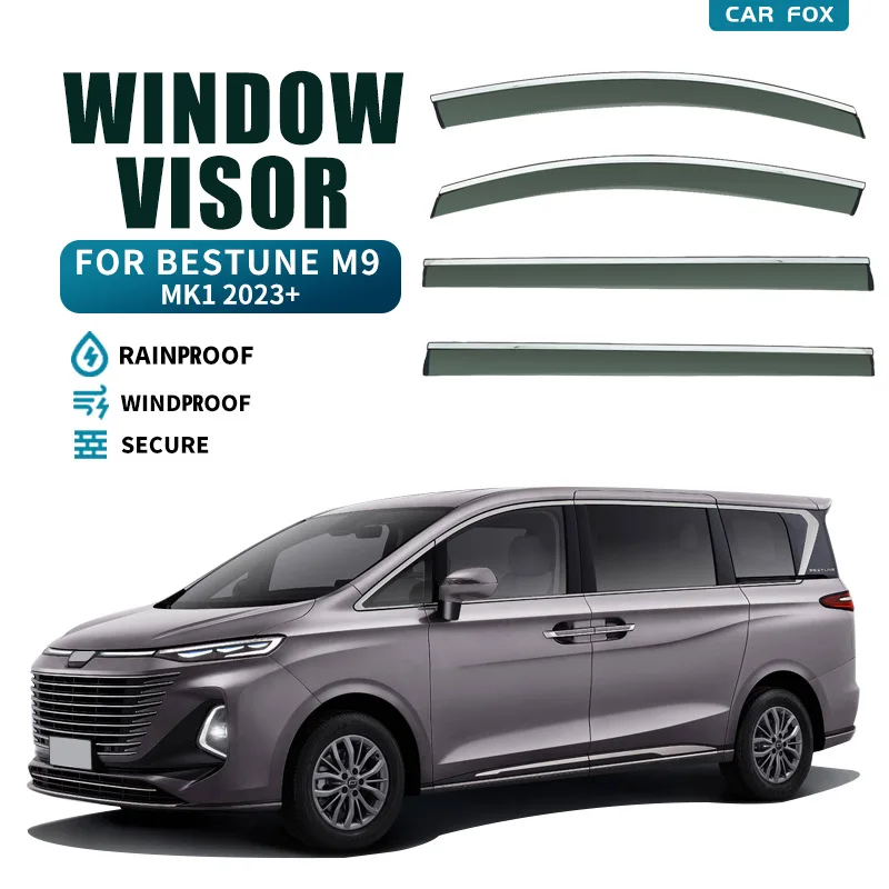 For bestune M9 Window visor Weather Shield Side Window Deflector Car windshield weather shield Car accessories
For bestune M9 Window visor Weather Shield Side Window Deflector Car windshield weather shield Car accessories