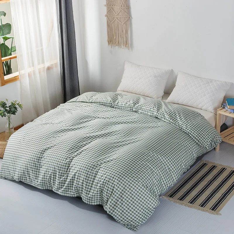 Duvet Cover Green Plaid Bed Cover for Kids Adults Single Double Bed Bedroom Use (No Pillowcase) XF719-43
Duvet Cover Green Plaid Bed Cover for Kids Adults Single Double Bed Bedroom Use (No Pillowcase) XF719-43