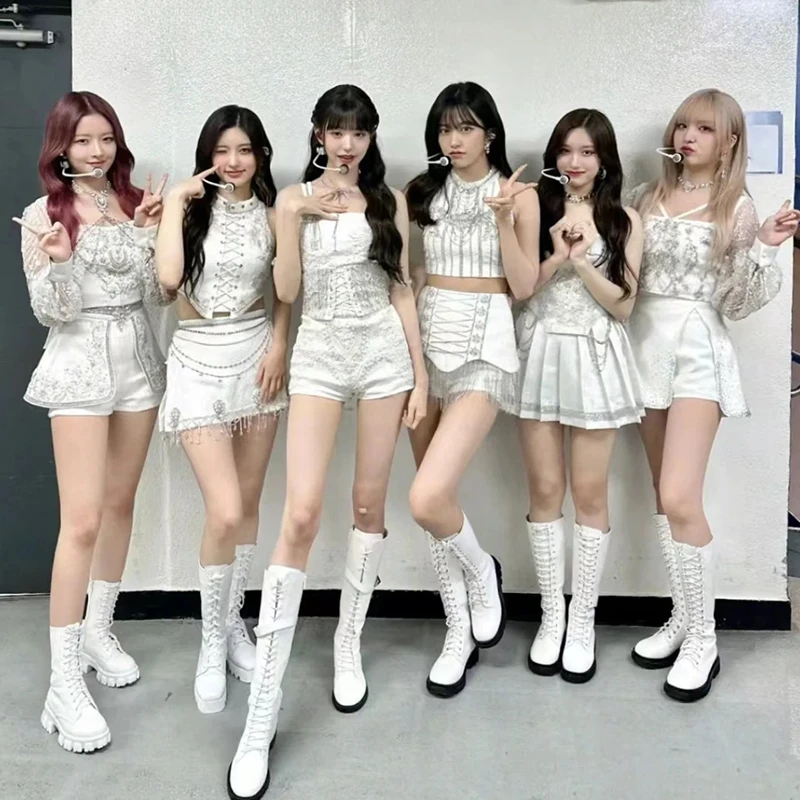 Kpop Korean Women Group Pole Hip Hop Dance Clothes Female Stage Performance Costumes White Crop Tops Slim Shorts Rave Outfits
Kpop Korean Women Group Pole Hip Hop Dance Clothes Female Stage Performance Costumes White Crop Tops Slim Shorts Rave Outfits