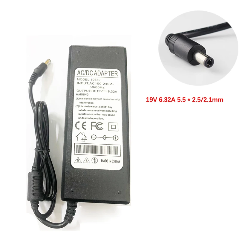 19V 6.32A 5.5 * 2.5/2.1mm Adapter for BA-301 Inogen One G2 G3 Concentrator Power Supply Charger
19V 6.32A 5.5 * 2.5/2.1mm Adapter for BA-301 Inogen One G2 G3 Concentrator Power Supply Charger