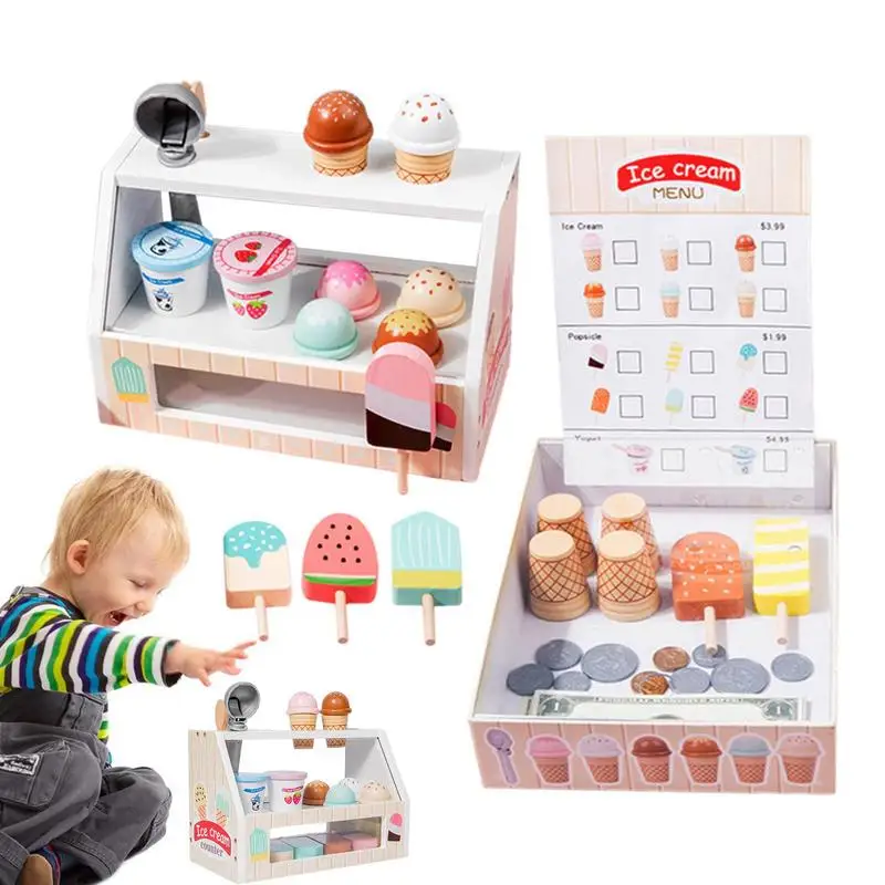 Ice Cream Play Set Montessori Pretend Play Food Wooden Scoop And Serve Fake Ice Cream Food Toys Kids Kitchen Accessories
Ice Cream Play Set Montessori Pretend Play Food Wooden Scoop And Serve Fake Ice Cream Food Toys Kids Kitchen Accessories