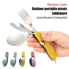 3-in-1 Camping Utensil Set Detachable Stainless Steel Spoon Fork Knife Tableware Set Portable Cutlery For Camping Hiking Picnic
3-in-1 Camping Utensil Set Detachable Stainless Steel Spoon Fork Knife Tableware Set Portable Cutlery For Camping Hiking Picnic