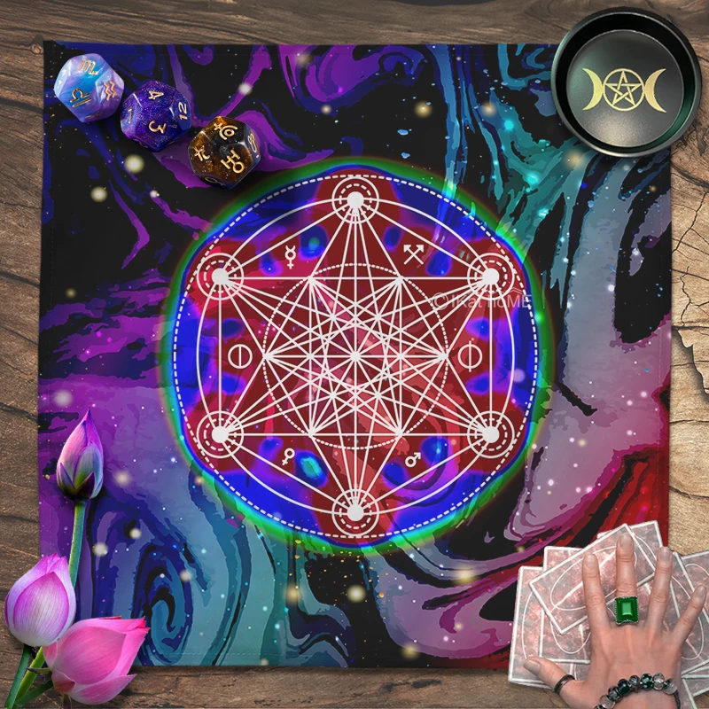 Spiritual Geometric Metatron Tarot Tablecloth Velvet Altar Cloth Pagan Witchcraft Divination Astrology Galaxy Oracle Card Pads
Spiritual Geometric Metatron Tarot Tablecloth Velvet Altar Cloth Pagan Witchcraft Divination Astrology Galaxy Oracle Card Pads