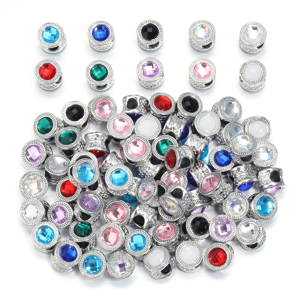10pcs/Lot Alloy 11mm Round Crystal Loose Spacer Beads for Jewelry Making Big Hole Beaded DIY Original Charms Bracelets Accessory
10pcs/Lot Alloy 11mm Round Crystal Loose Spacer Beads for Jewelry Making Big Hole Beaded DIY Original Charms Bracelets Accessory