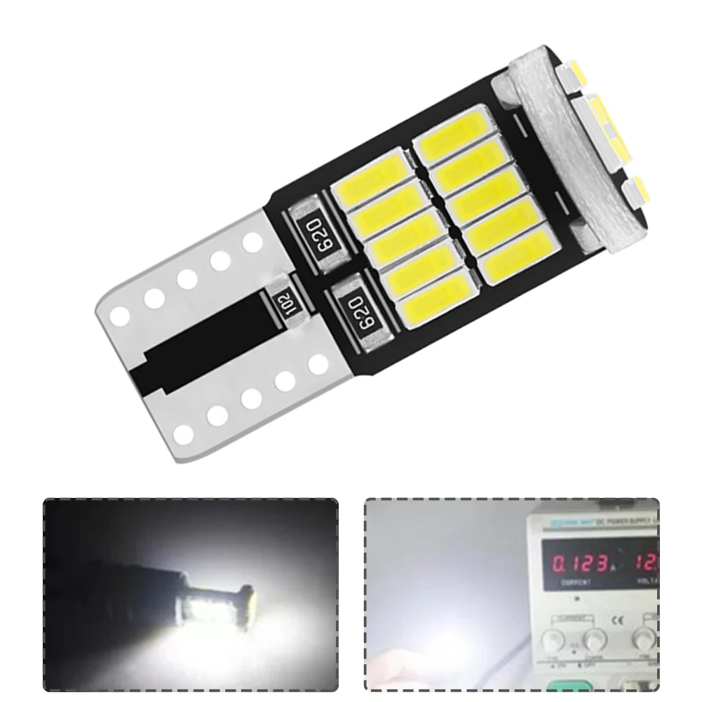 White LED Widthlight T10 4014 26SMD Decoding Reading Clearance Light License Plate Width Indicator Light
White LED Widthlight T10 4014 26SMD Decoding Reading Clearance Light License Plate Width Indicator Light