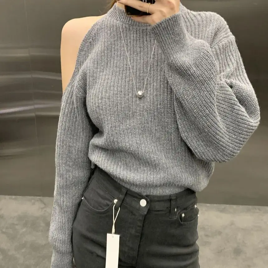 Hsa Korean Chic Autumn/Winter New French Vintage Off Shoulder Long Sleeve Sweater Women's Stylish Simple Knitwear
Hsa Korean Chic Autumn/Winter New French Vintage Off Shoulder Long Sleeve Sweater Women's Stylish Simple Knitwear