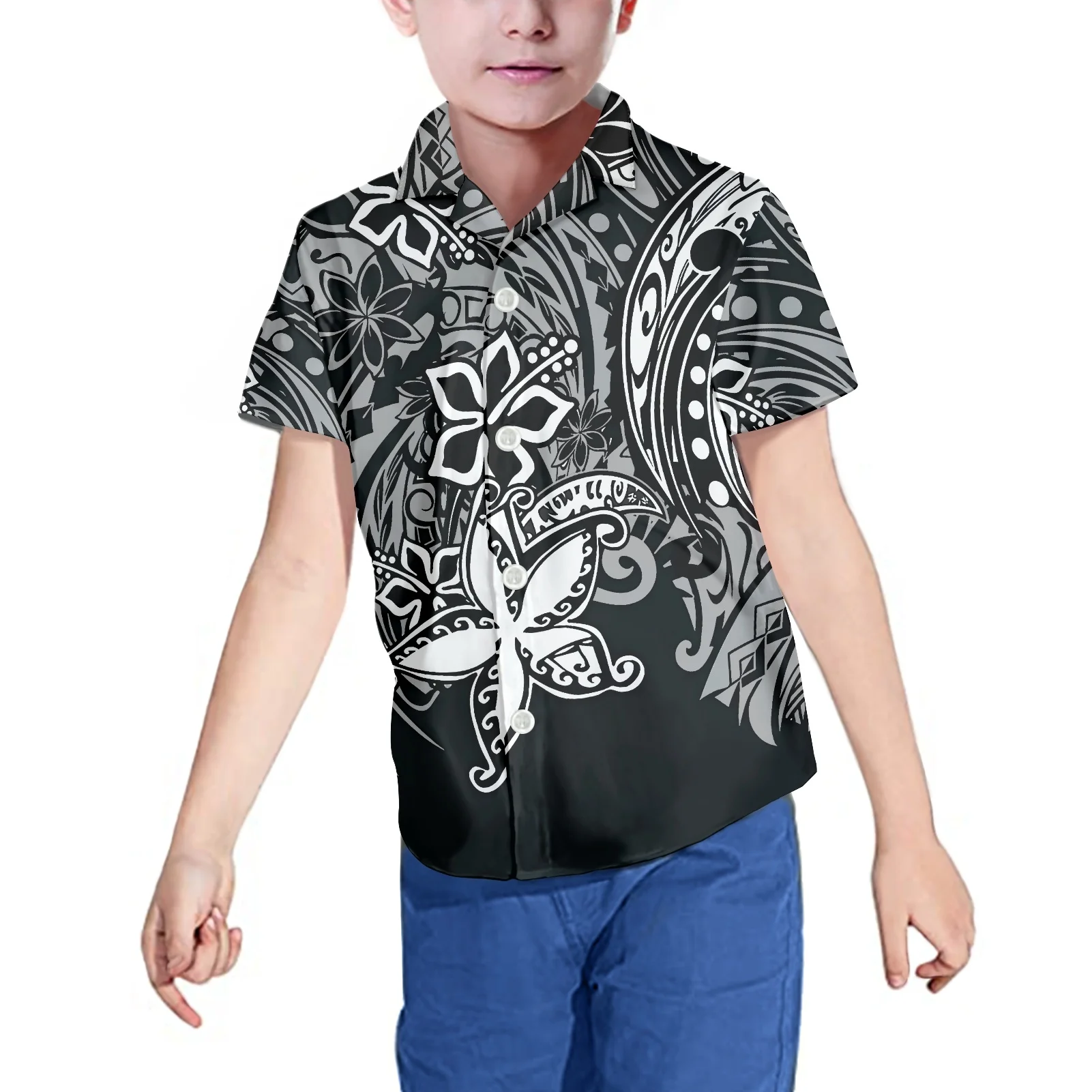 1MOQ Summer Clothing Polynesian Tribal Fabrics Short Sleeve Buttons T Shirts Boys Kids Printing T Shirts Clothing for Youth
1MOQ Summer Clothing Polynesian Tribal Fabrics Short Sleeve Buttons T Shirts Boys Kids Printing T Shirts Clothing for Youth