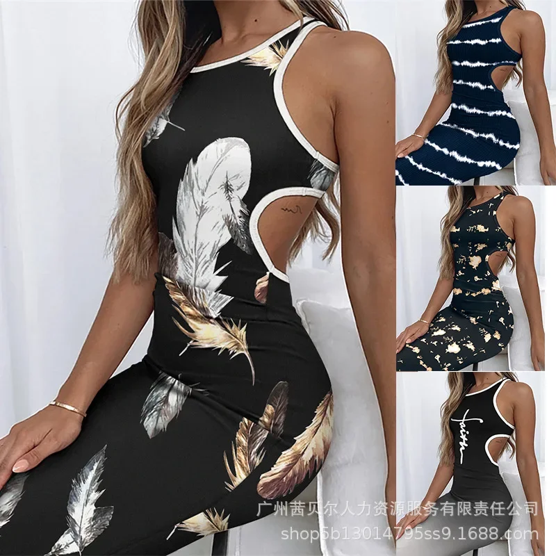 Women Tie Dye Print Cutout Back Sleeveless Bodycon Dress Women Sleeveless Hollow Out Fashion Casual High Waist Slim Dress Daily
Women Tie Dye Print Cutout Back Sleeveless Bodycon Dress Women Sleeveless Hollow Out Fashion Casual High Waist Slim Dress Daily