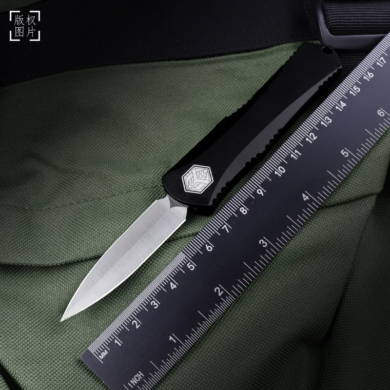 

HERETIC Knives MANTICORE S OTF Tech Tactical Pocket Knife D2 Blade CNC T6 Handle High End EDC Self Defense Combat Pocketknife