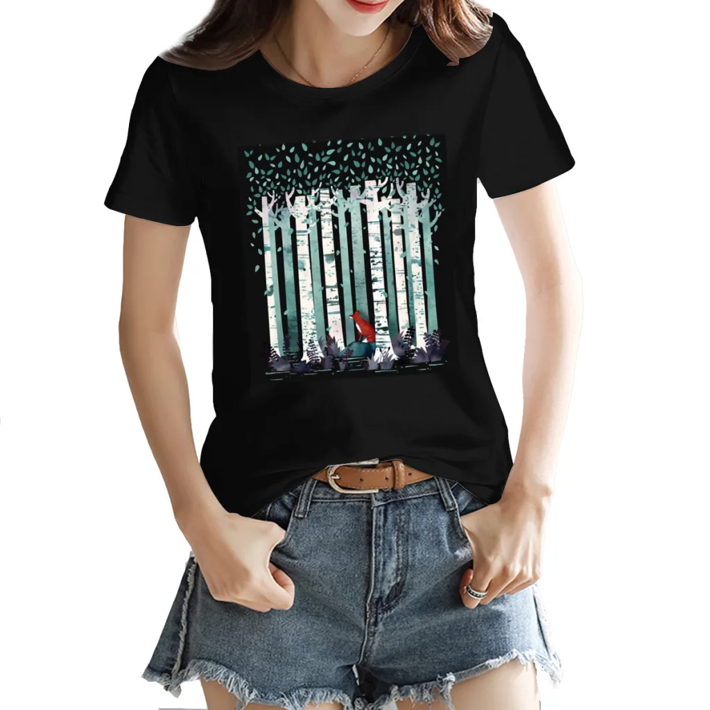 Женская креативная Роскошная футболка The Birches, Высококачественная летняя футболка с принтом, свободная повседневная хлопковая Футболка с круглым вырезом и коротким рукавом
Женская креативная Роскошная футболка The Birches, Высококачественная летняя футболка с принтом, свободная повседневная хлопковая Футболка с круглым вырезом и коротким рукавом