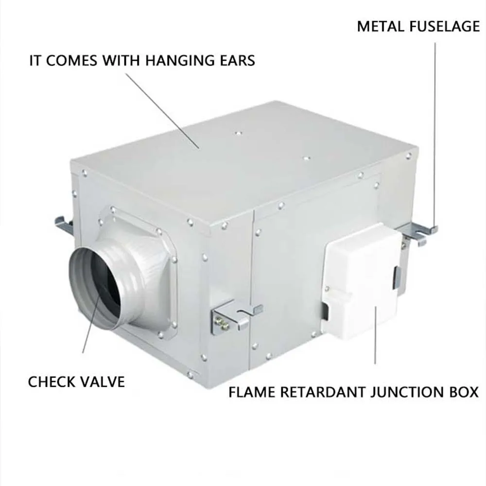

Unidirectional flow fresh air fan, commercial direct current supply fan, silent fresh air ventilator