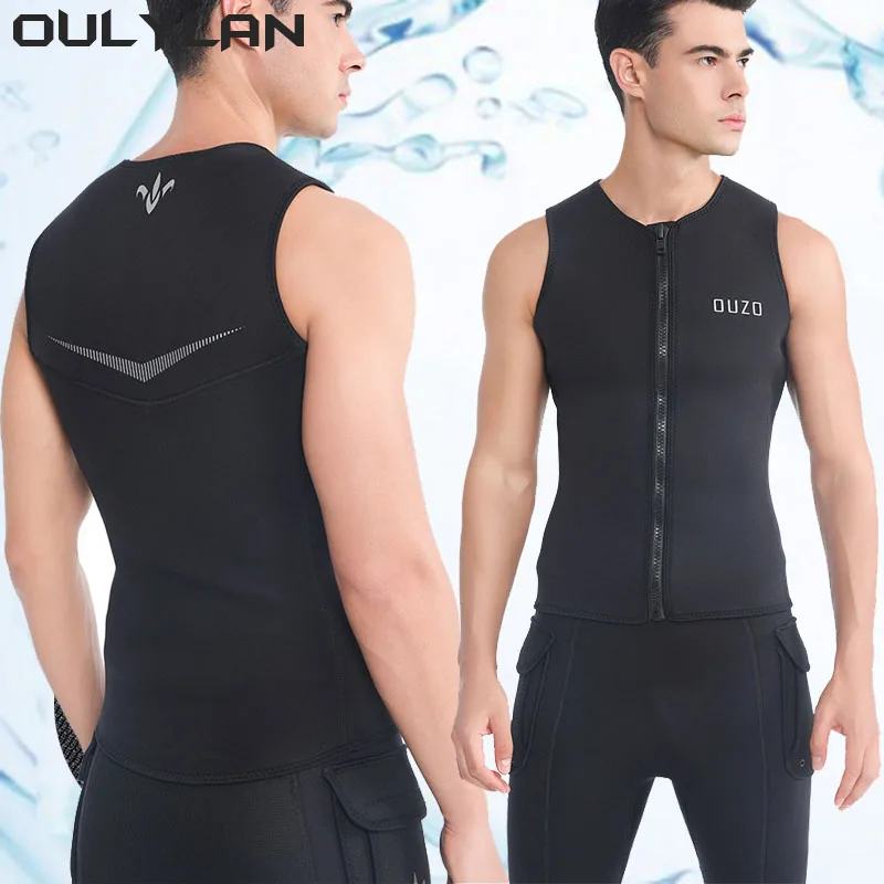 

Oulylan Men 3MM Short Diving Pants Sport Neoprene Ultra Elastic Diving Vest Diving Suit Snorkeling Warm Beach Surf WetSuit Women