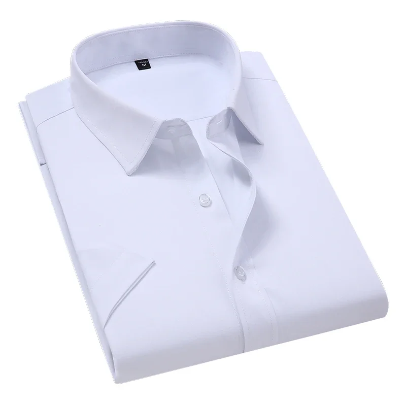 

Shirts for Men Korean Fashion Mens Slim Fit Short Sleeve Man Dress Shirts Casual Male Hawaiian Shirt Asian Size 8XL