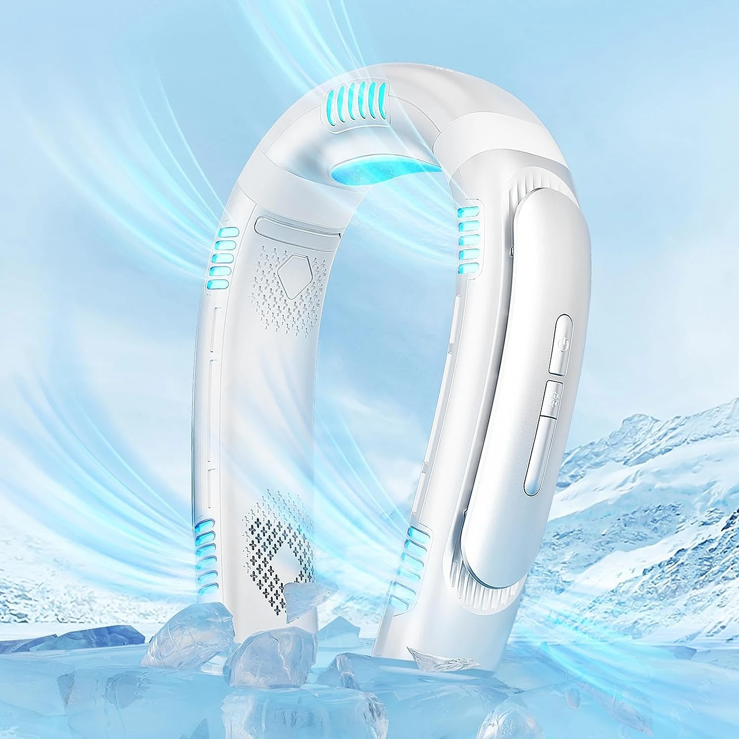 Neck Air Conditioner Portable Neck Fan 10000mAh Ultra-Long Life 26H, 3D Airflow Cooling Neck Fan, 5 Turbo Neck Fans Portable 3 S
Neck Air Conditioner Portable Neck Fan 10000mAh Ultra-Long Life 26H, 3D Airflow Cooling Neck Fan, 5 Turbo Neck Fans Portable 3 S