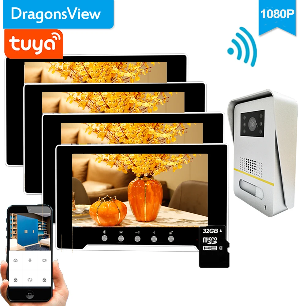 Беспроводная домашняя система связи Dragonsview 1080P Wi-Fi, видеодомофон Tuya, умный дом, 7-дюймовый сенсорный экран, запись движения, несколько
Беспроводная домашняя система связи Dragonsview 1080P Wi-Fi, видеодомофон Tuya, умный дом, 7-дюймовый сенсорный экран, запись движения, несколько