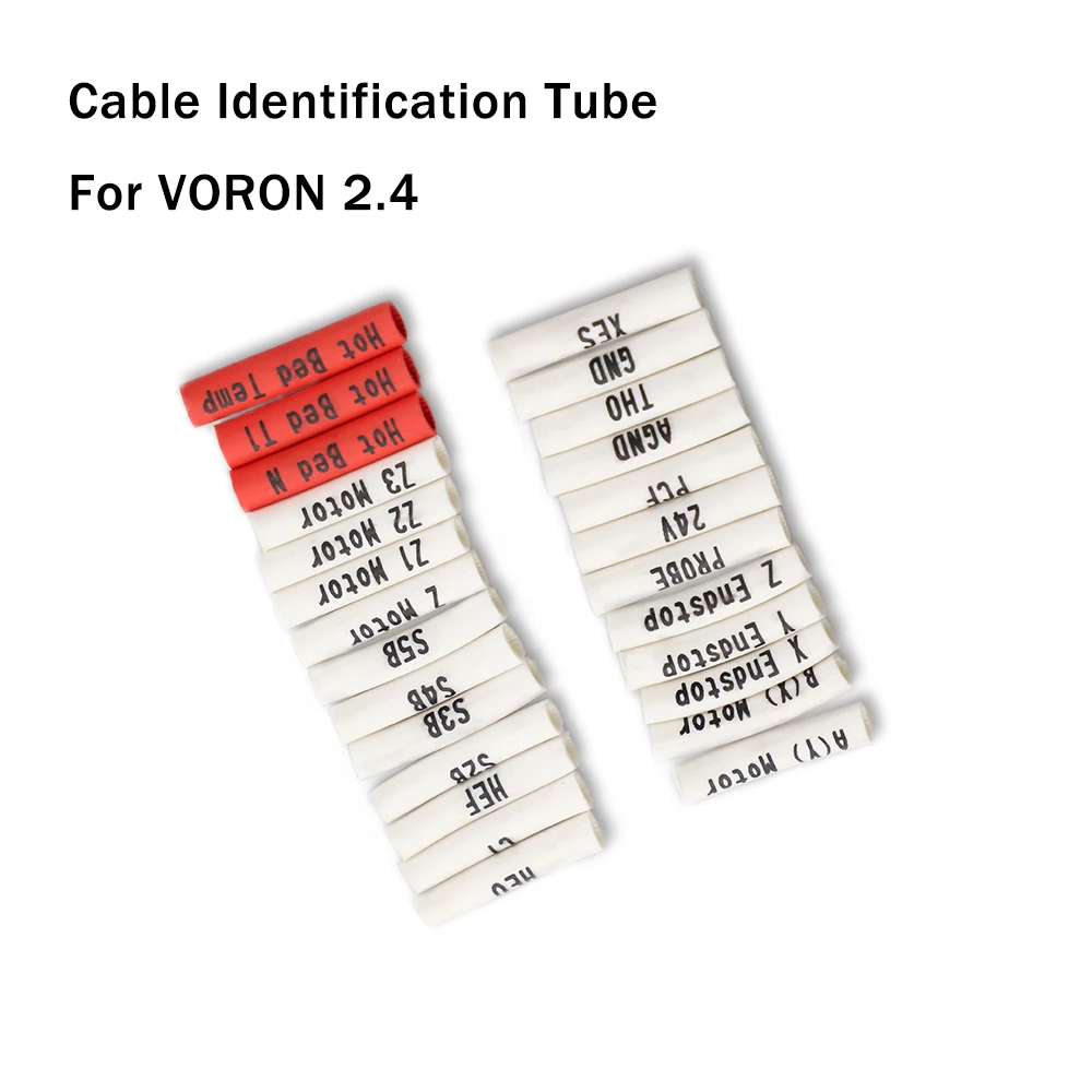 25pcs/set Voron 2.4 0.75 Square Wire Number Tube / Cable Identification Ring, Suitable for Adapter Plate 3D Printer Parts
25pcs/set Voron 2.4 0.75 Square Wire Number Tube / Cable Identification Ring, Suitable for Adapter Plate 3D Printer Parts