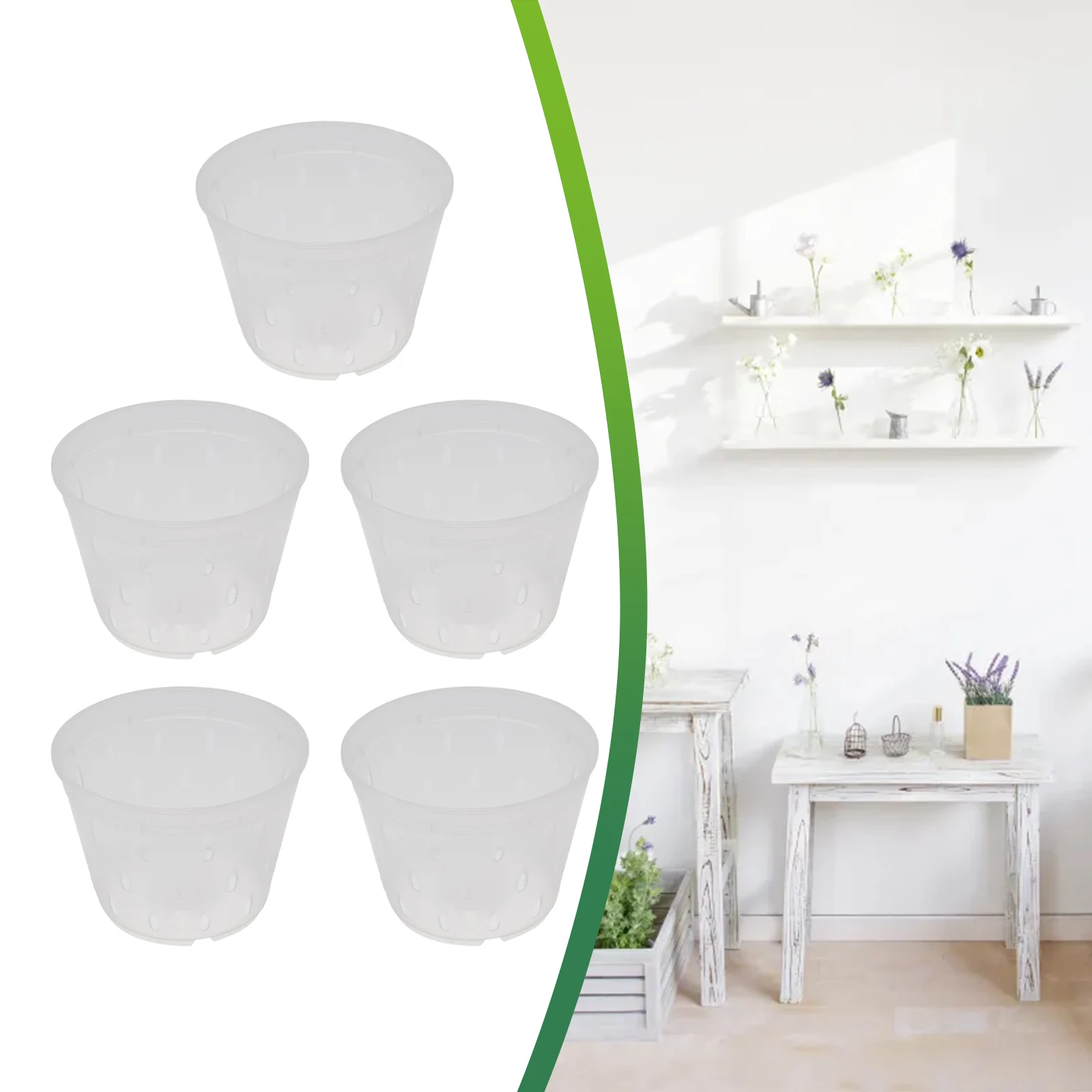 Orchid Pots Clear Orchid Pots 5 Inches Clear Durability High-Quality Material Longevity Plastic White 5pcs Plastic
Orchid Pots Clear Orchid Pots 5 Inches Clear Durability High-Quality Material Longevity Plastic White 5pcs Plastic