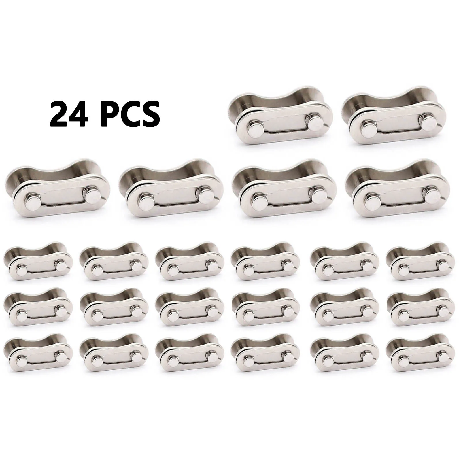 Master Links Bike Chain Silver Steel Universal 24 Pcs Connector Accessories For Bicycles Quick Chain Replacement
Master Links Bike Chain Silver Steel Universal 24 Pcs Connector Accessories For Bicycles Quick Chain Replacement
