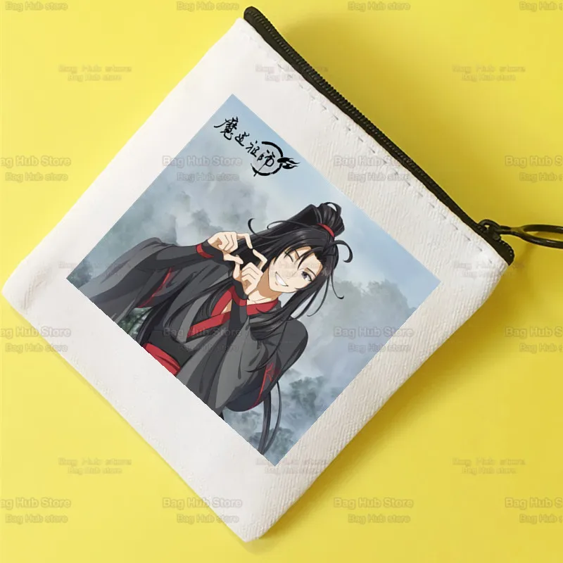 Mo Dao Zu Shi Simple Coin Purse Student Canvas The Untamed Lan WangJi Wei Wu Xian Cute Key Bag Mini Clutch Small Purse 
Mo Dao Zu Shi Simple Coin Purse Student Canvas The Untamed Lan WangJi Wei Wu Xian Cute Key Bag Mini Clutch Small Purse