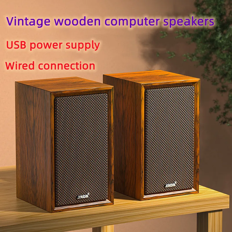 Saida V-123 Wooden Classic Desktop компьютер Speaker Home Music System Boombox Stereo сабвуфер двухканальный большой громкости USB
Saida V-123 Wooden Classic Desktop компьютер Speaker Home Music System Boombox Stereo сабвуфер двухканальный большой громкости USB