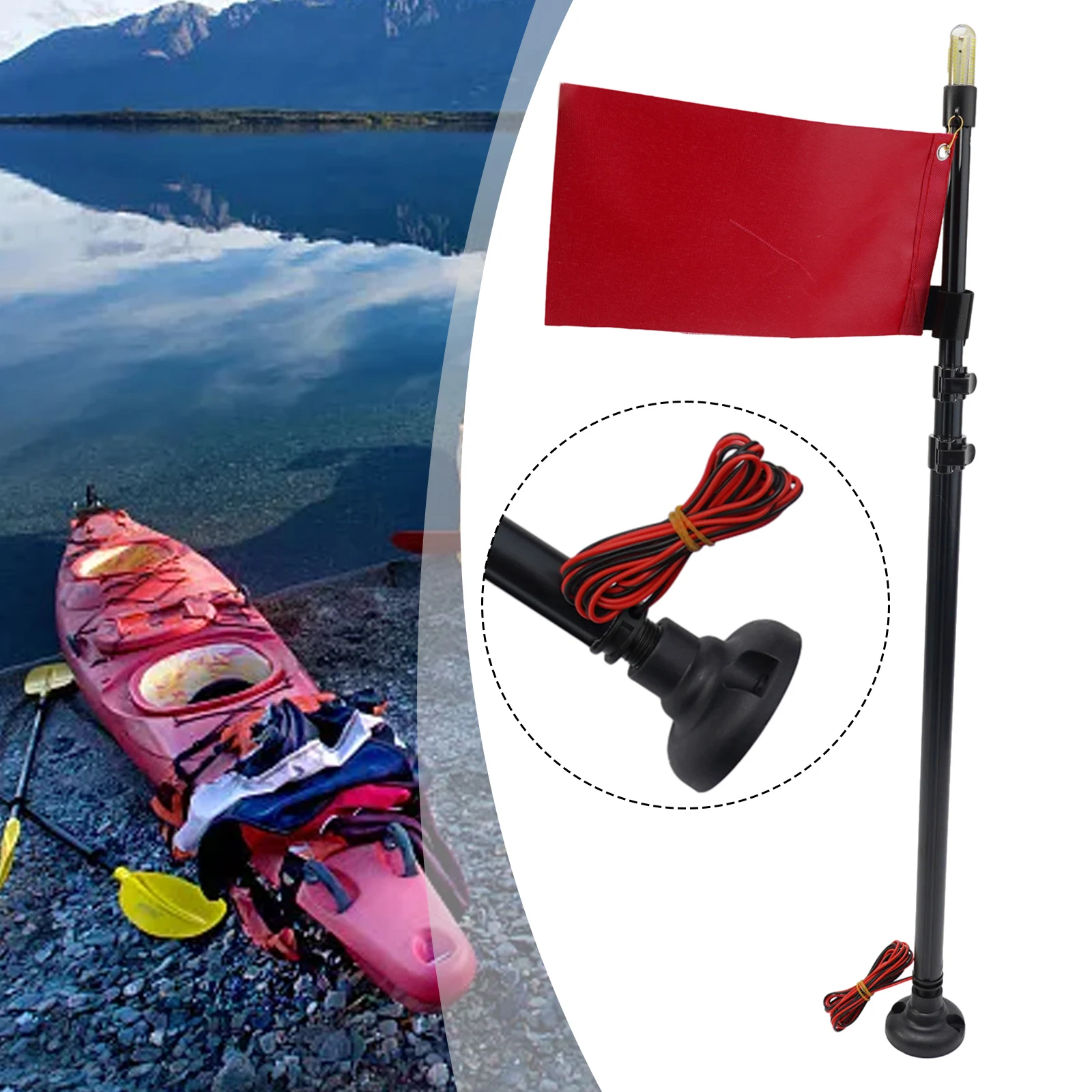 Tool Brand New High Quality Safety Flag Light For Kayak Boat Replacement Voltage 12V Pole Adjusted Lightweight
Tool Brand New High Quality Safety Flag Light For Kayak Boat Replacement Voltage 12V Pole Adjusted Lightweight
