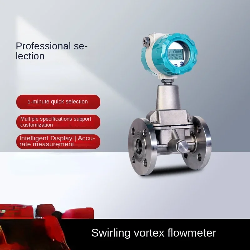 

Screw-in Vortex Flowmeter Equipped with Secondary Instrument High Pressure Flow Meter Material Optional