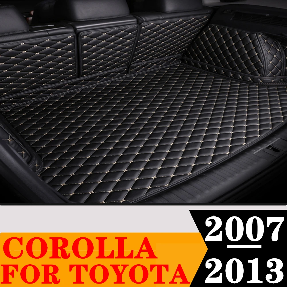 

Custom Full Set Car Trunk Mat For Toyota Corolla 2013 2012 2011 2010 2009 2008 2007 Rear Cargo Liner Tail Boot Tray luggage Pad